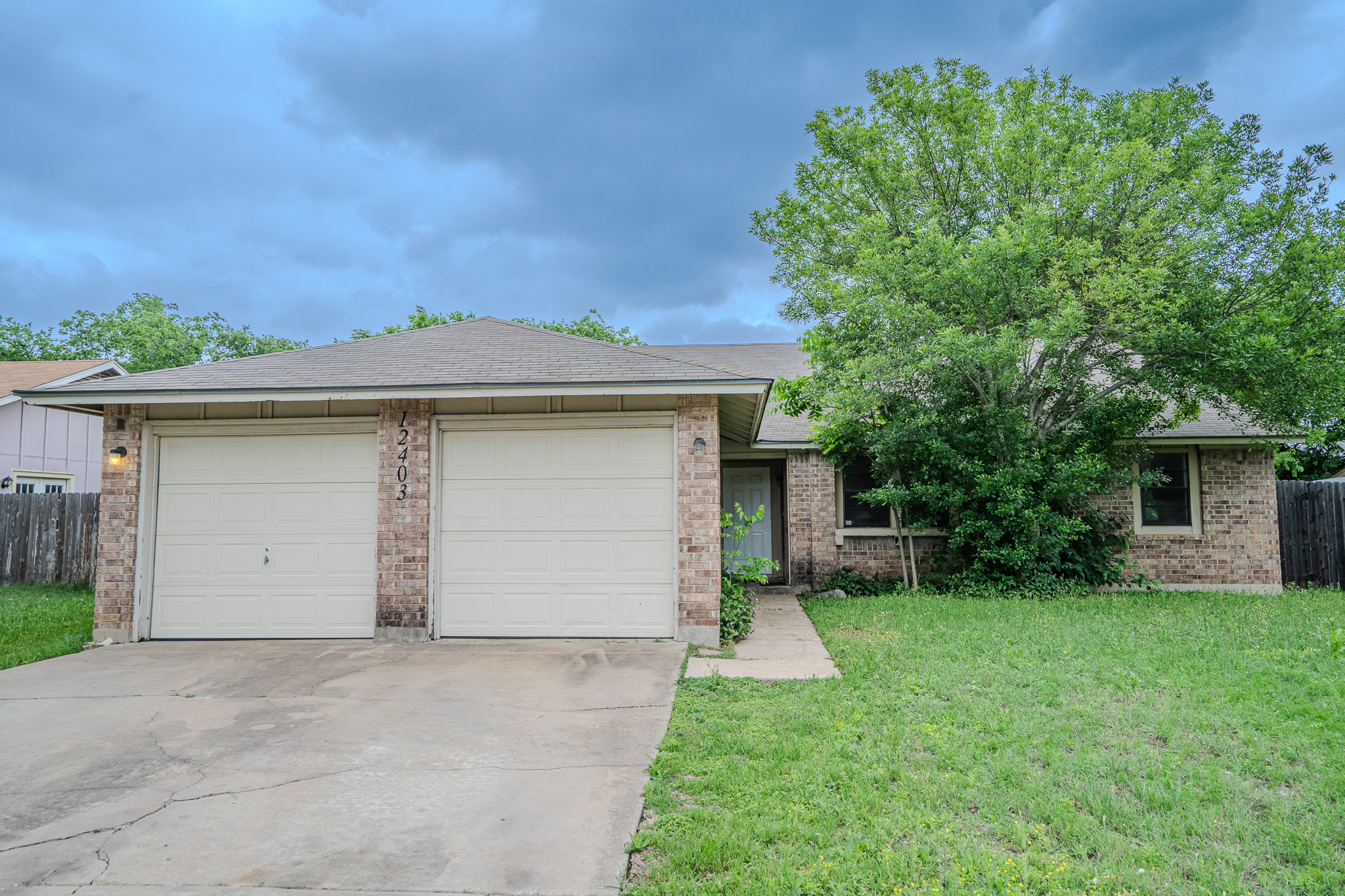 front view of house with a yard