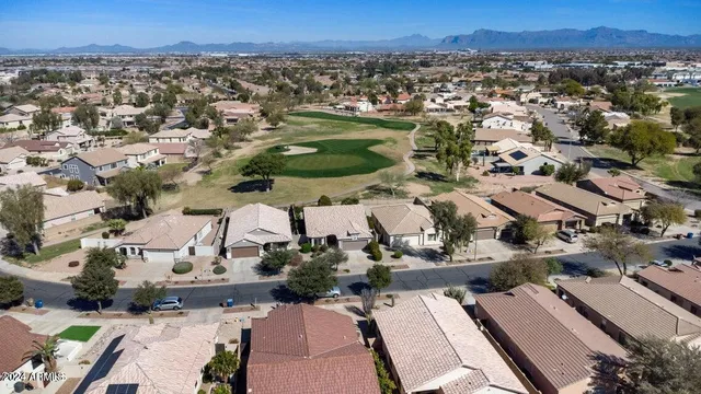 an aerial view of multiple house