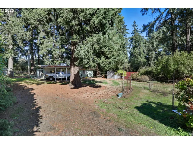 a view of outdoor space with garden