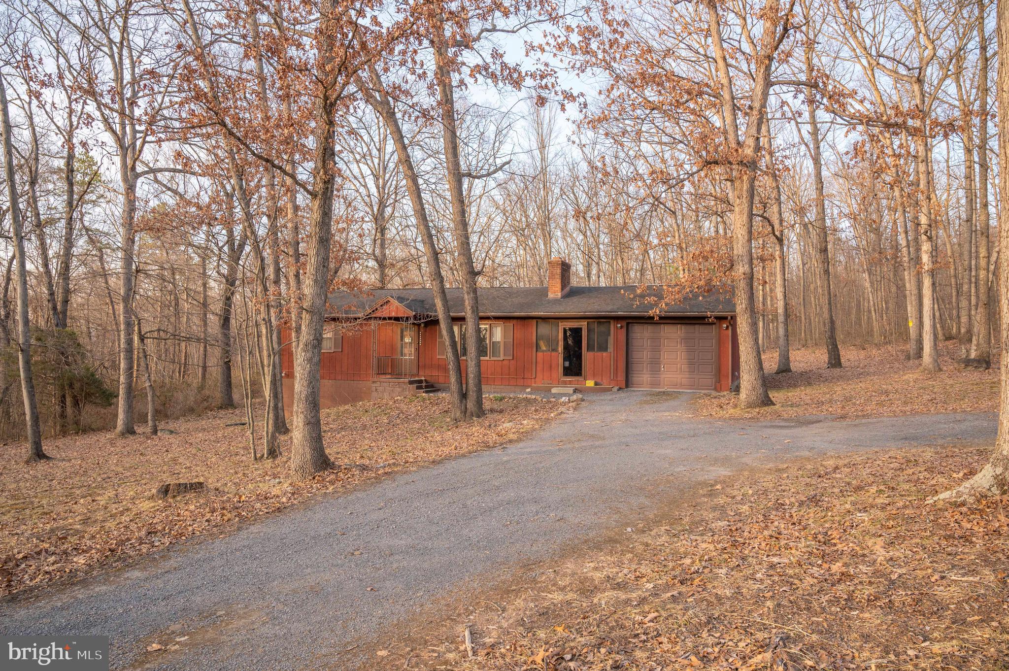 Nicely situated on 3 acres backs to Nat Forest