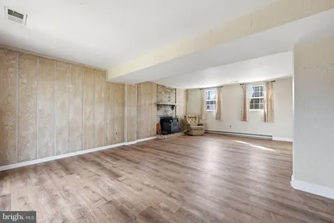 a view of a backyard with a garden