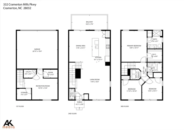 $2,200 | 332 Cramerton Mills Parkway, Cramerton, NC 28032
