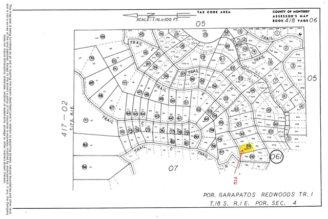 $22,000 | Lot 185 Garrapatos Redwoods Trail, Carmel, CA 93923