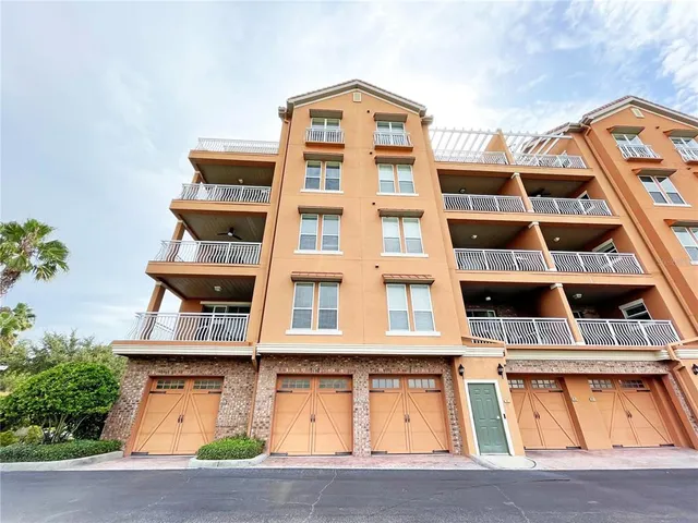 a view of a big building with many windows