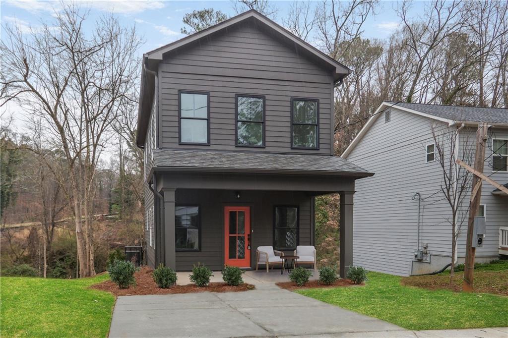 a view of a house with patio