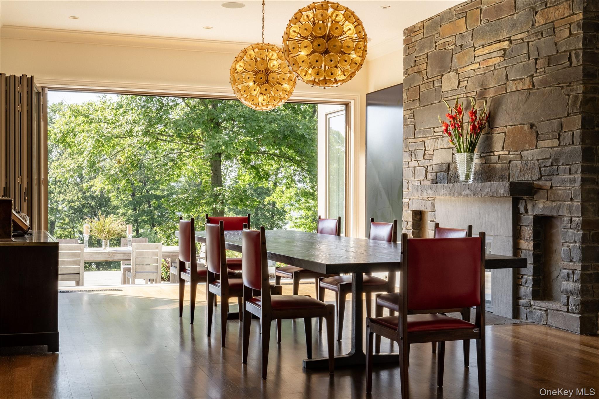 40 Morton Road Rhinebeck, NY 12572 - Photo 11 of 42 a view of a dining room with furniture window and wooden floor