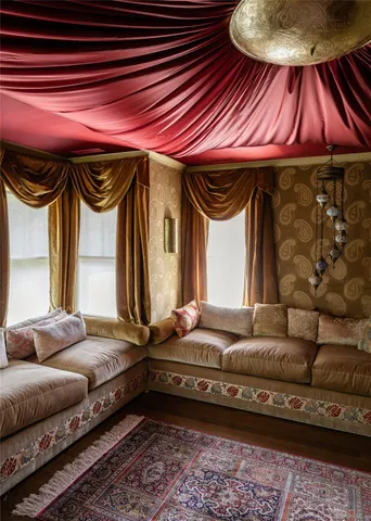 a bedroom with bed and a dresser