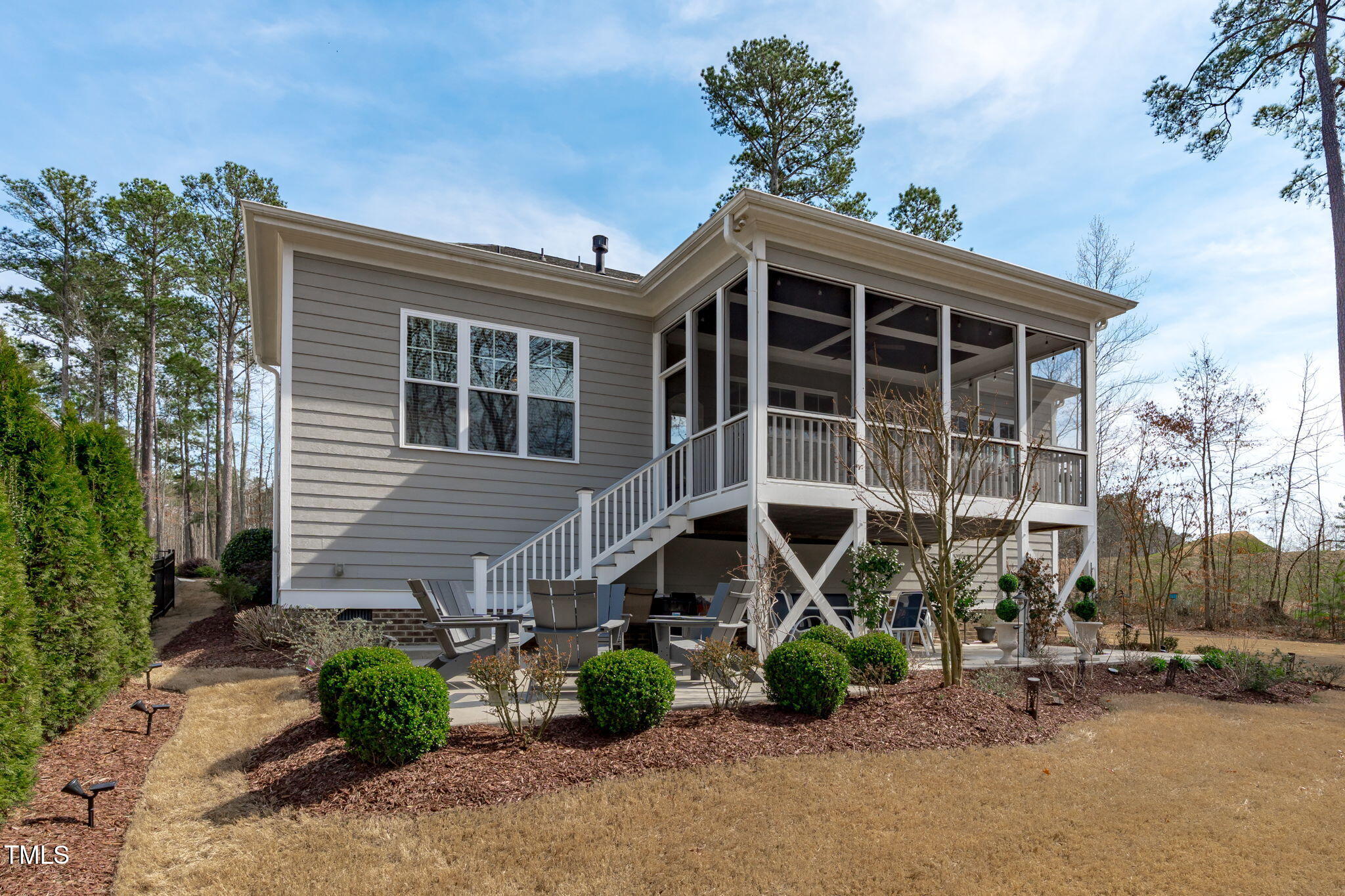 2826 Walden Road Apex, NC 27502 - Photo 48 of 50 a front view of a house with garden