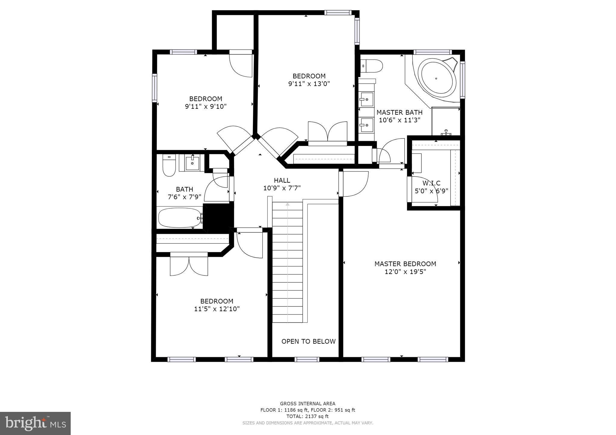 13840 Lullaby Road Germantown, MD 20874 - Photo 27 of 27 Floor Plan - 2nd fl