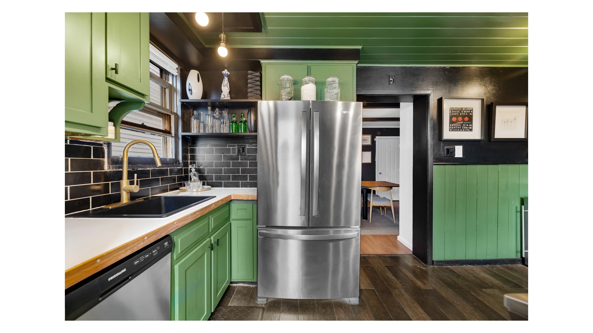 1546 Canarsie Road Brooklyn, NY 11236 - Photo 7 of 15 a kitchen with a refrigerator and a sink