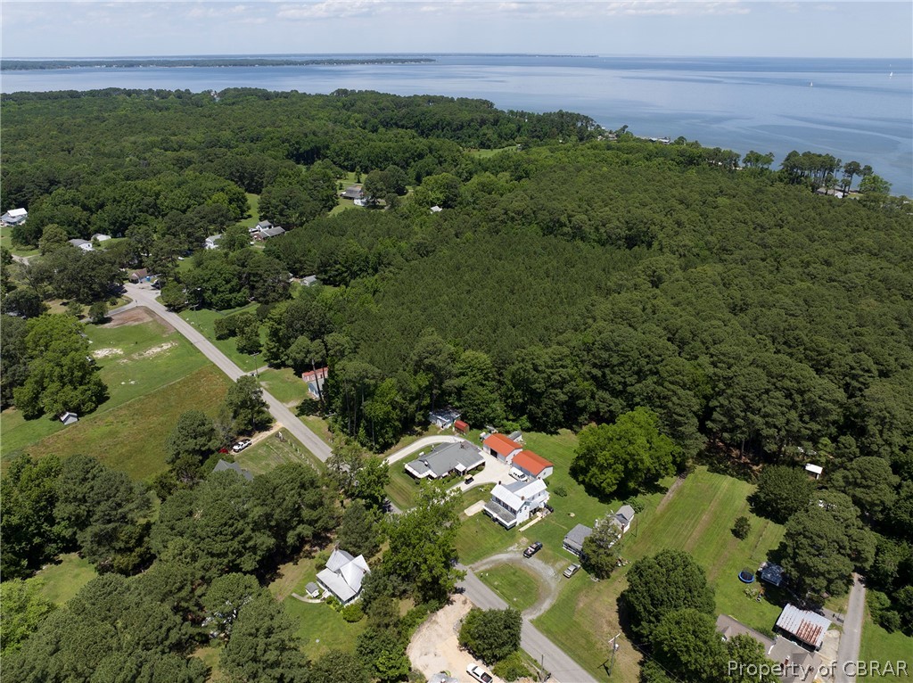 2442 Old Ferry Road Hudgins, VA 23076 - Photo 29 of 33 Bird's eye view with a water view