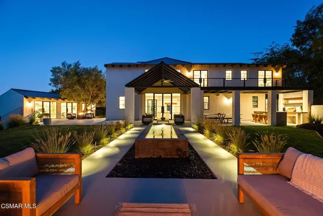 a view of a road with a yard