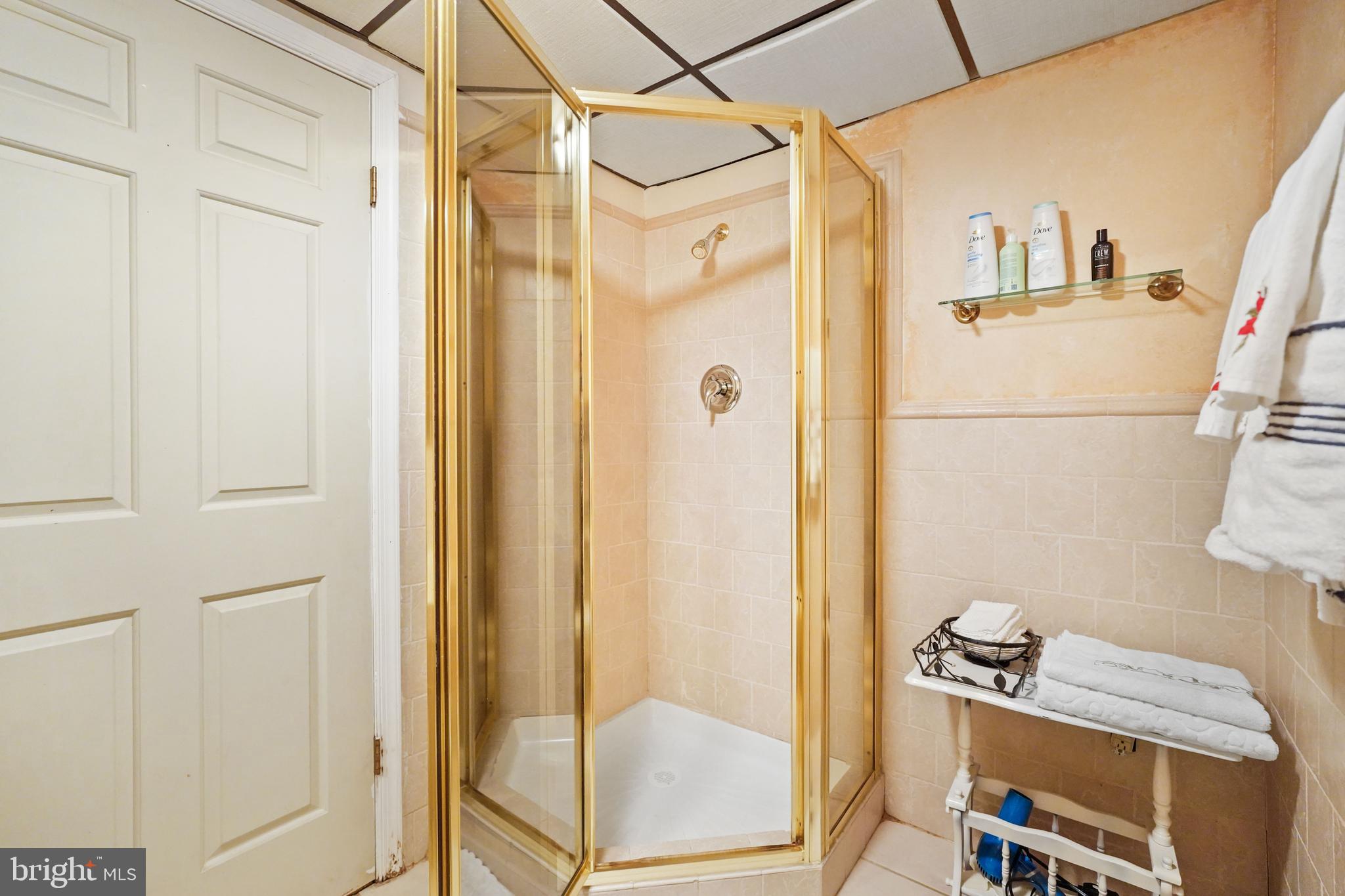 13940 Alderton Road Silver Spring, MD 20906 - Photo 28 of 41 a bathroom with a shower a sink and a mirror