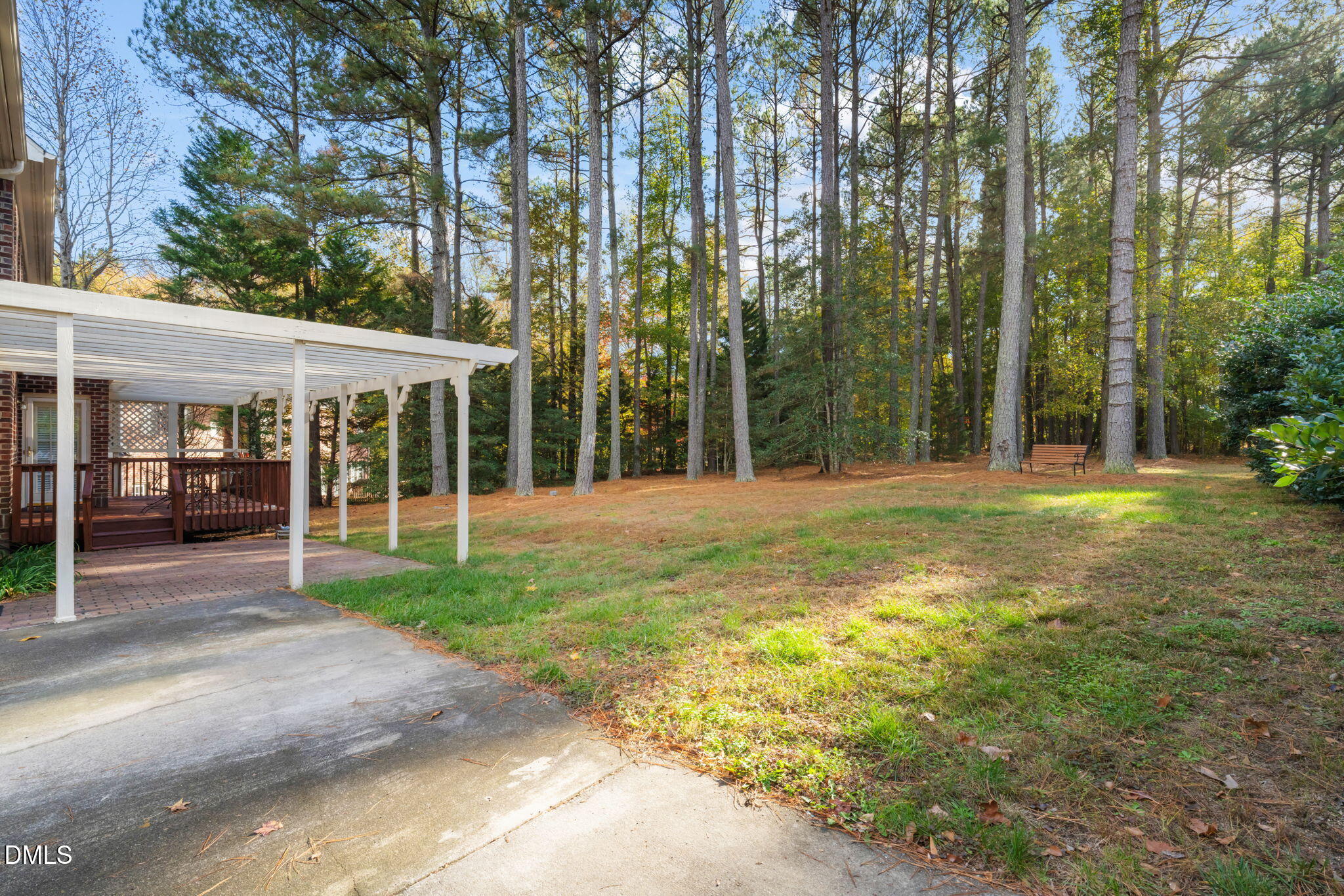 2605 Lizei Street Raleigh, NC 27616 - Photo 45 of 46 a view of a house with backyard and trees