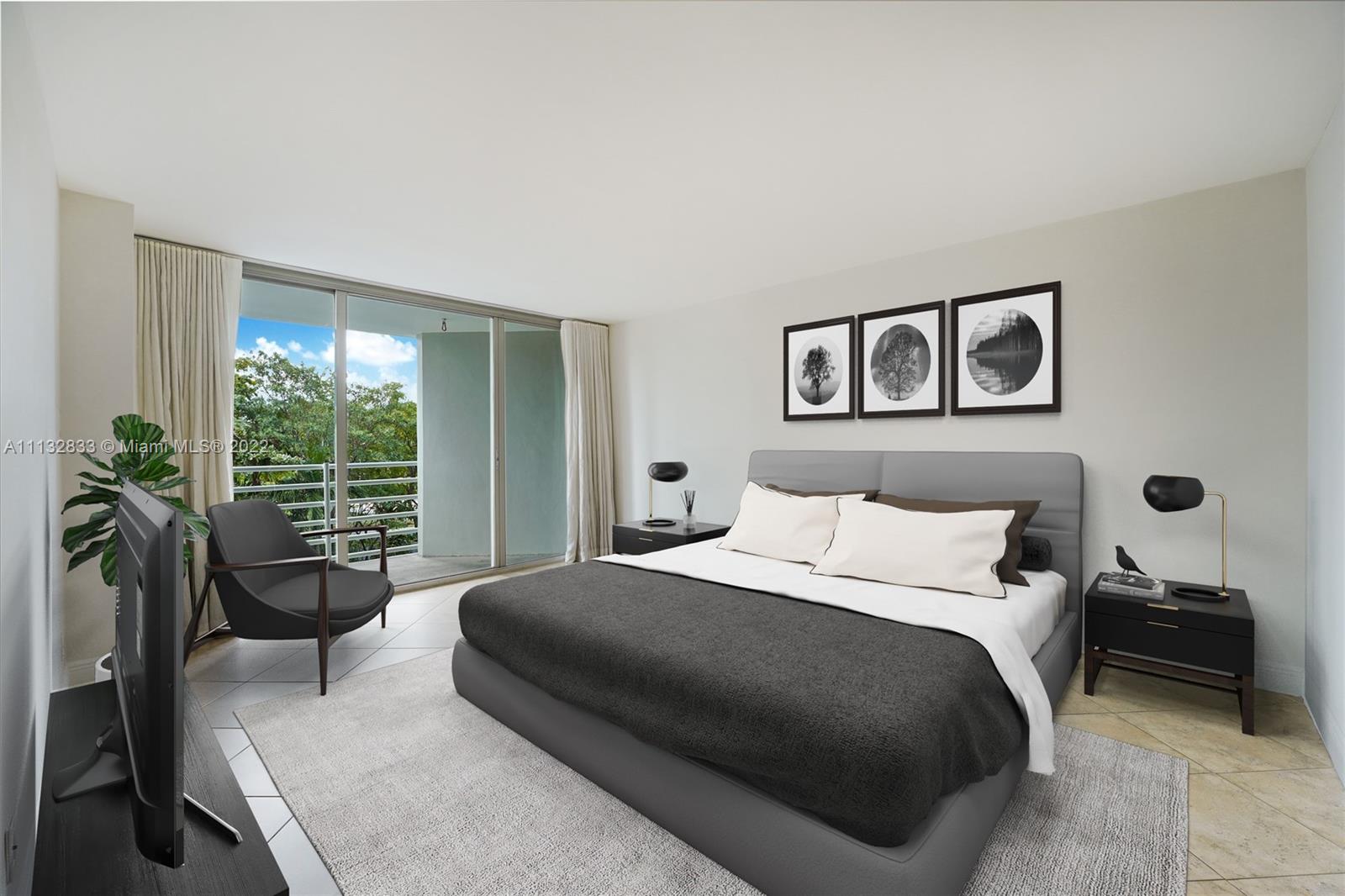 2025 Brickell Avenue, Unit 605 Miami, FL 33129 - Photo 7 of 21 Master Suite With Elfa Walk-In Closet And A+ Master Bath (virtually staged)