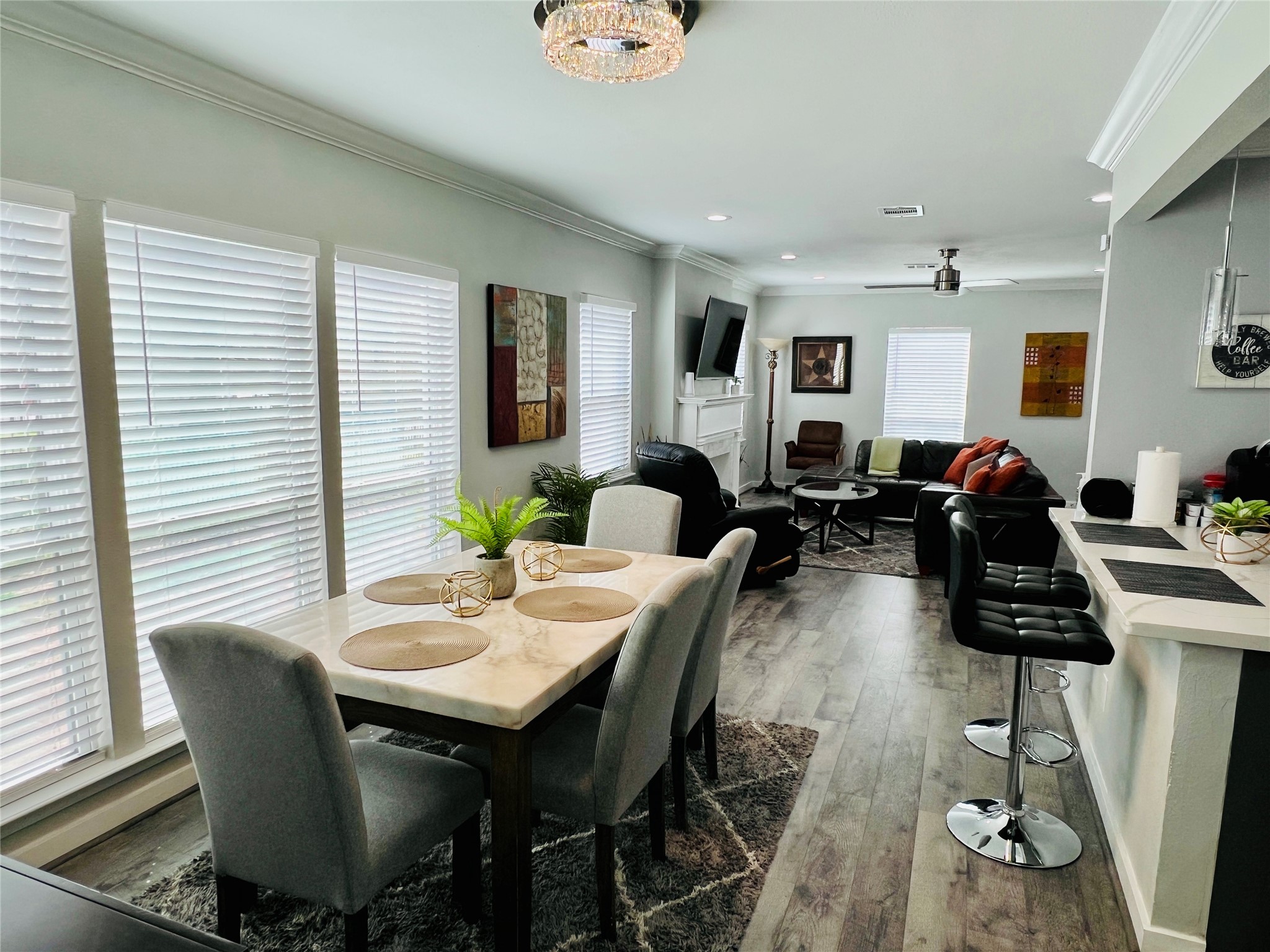 1909 Ruth Street Houston, TX 77004 - Photo 4 of 35 a view of a dining room with furniture window and wooden floor