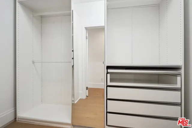 a close view of closet