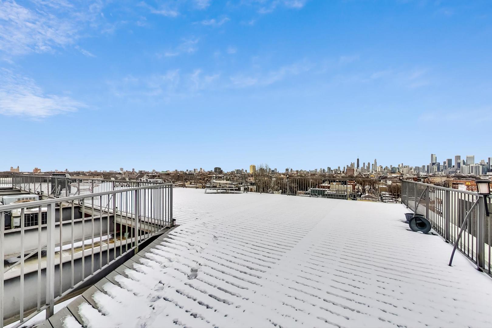 2101 West Rice Street, Unit 103 Chicago, IL 60622 - Photo 34 of 44 a view of a lake and city from a terrace