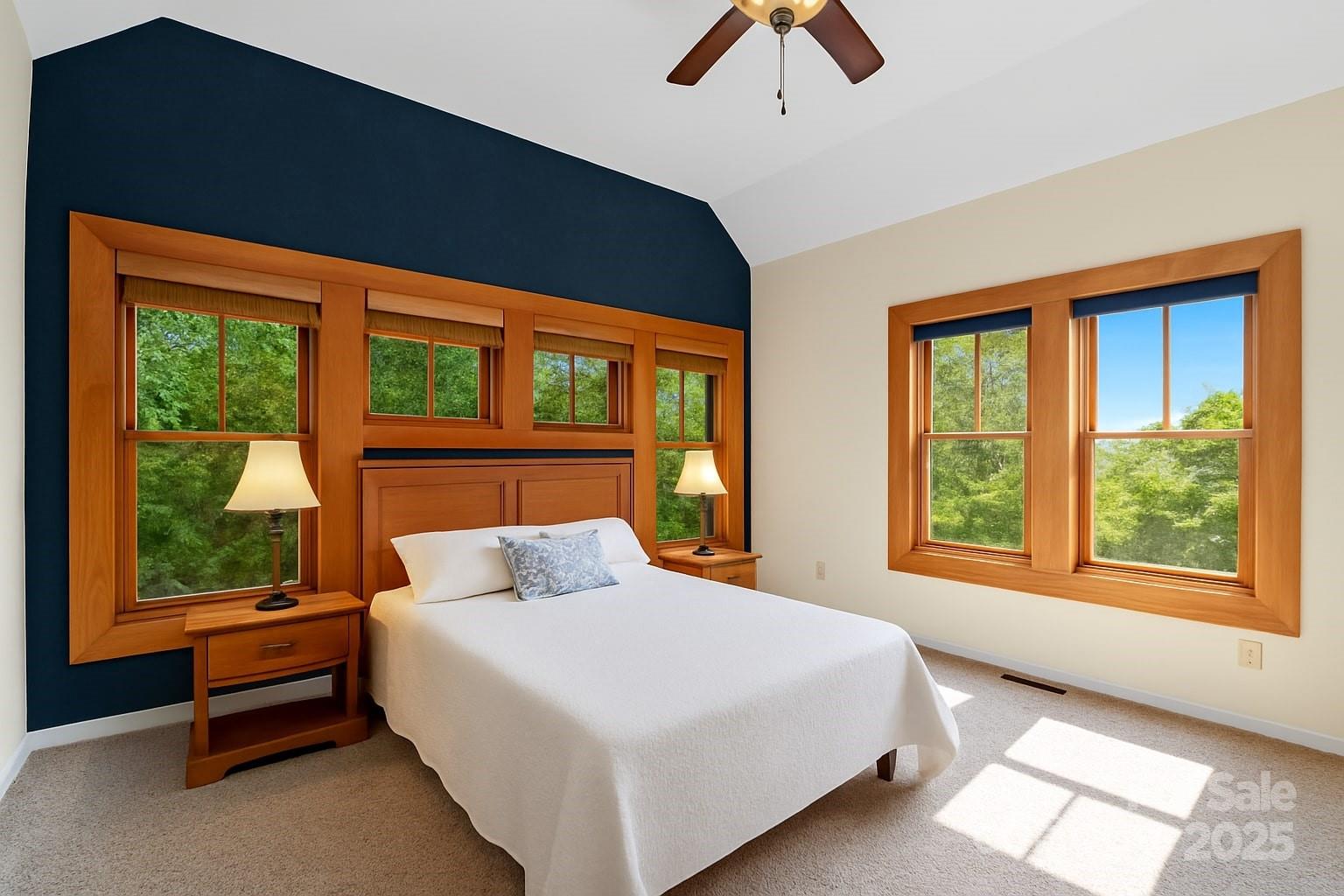 32 Delano Road Asheville, NC 28805 - Photo 30 of 46 a bedroom with a large bed and a large window