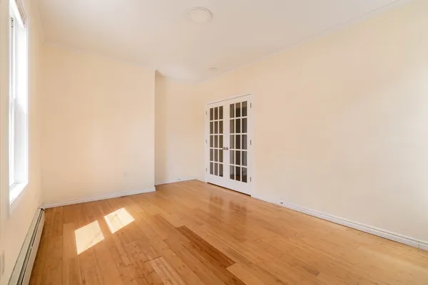 a view of empty room with a window