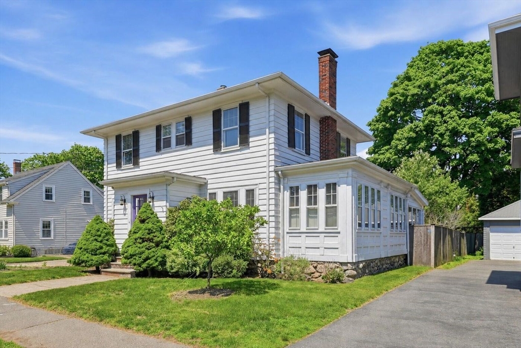 19 Humphrey Street Marblehead, MA 01945 - Photo 26 of 29 a front view of a house with a yard and trees
