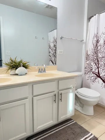 a bathroom with a sink toilet and vanity