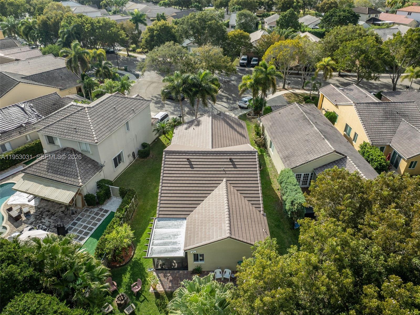 4036 Pine Ridge Lane Weston, FL 33331 - Photo 19 of 19 an aerial view of residential houses with outdoor space
