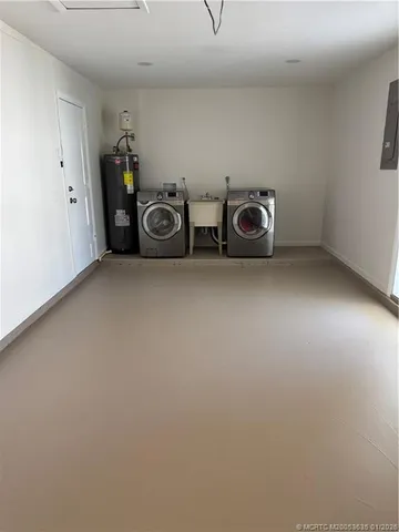 a view of garage and car