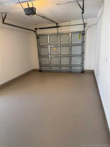 a view of a room with storage
