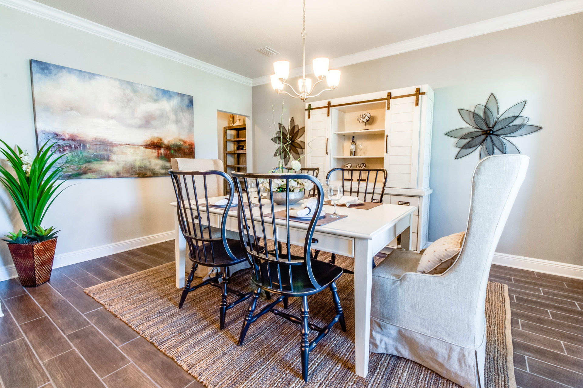 579 Golf Club Drive Santa Rosa Beach, FL 32459 - Photo 8 of 33 a view of a dining room with furniture window and wooden floor