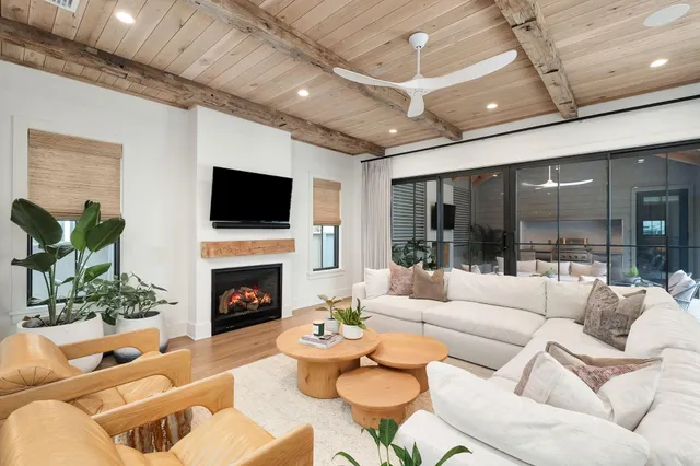 a view of outside space with a lake