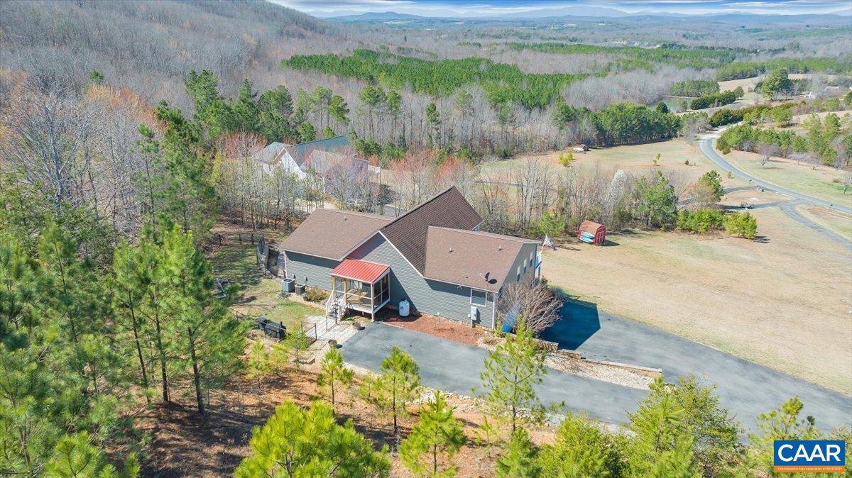 439 Gardner Farm Road Appomattox, VA 24522 - Photo 60 of 73 an aerial view of a house with a yard and lake view