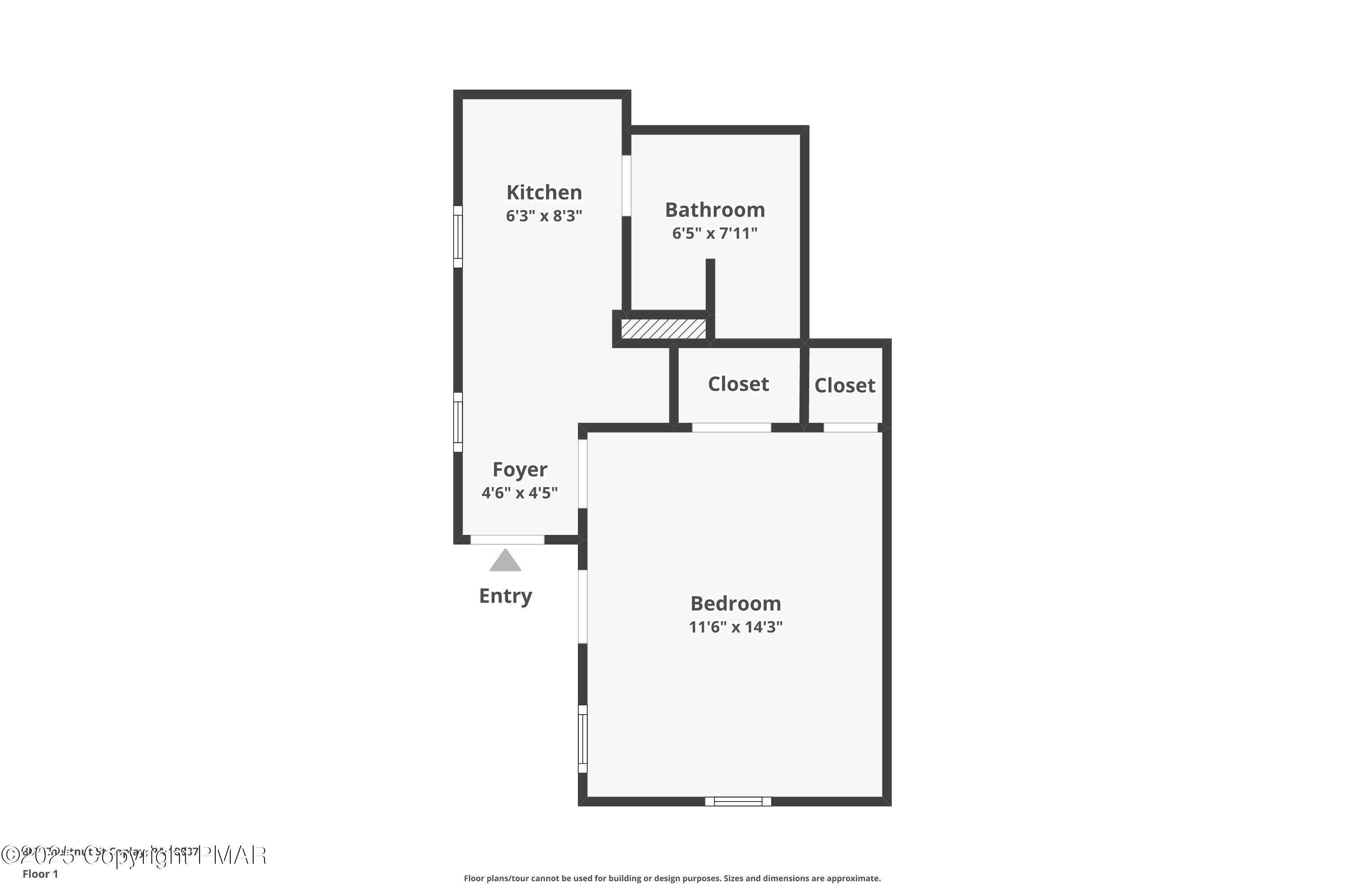 807 Chestnut Street, Unit 2 Coplay, PA 18037 - Photo 4 of 13 a picture of a floor plan