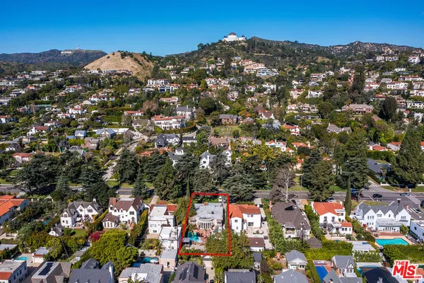 a view of city and mountain