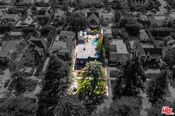 an aerial view of a city