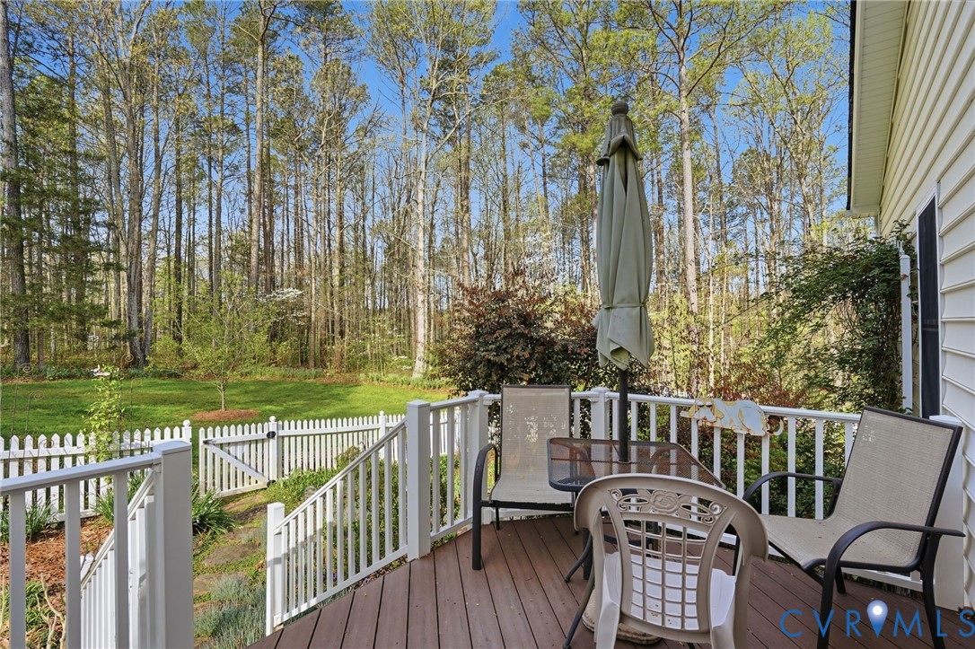 14430 Overlook Ridge Lane Beaverdam, VA 23015 - Photo 57 of 71 a view of a chair and table in the balcony