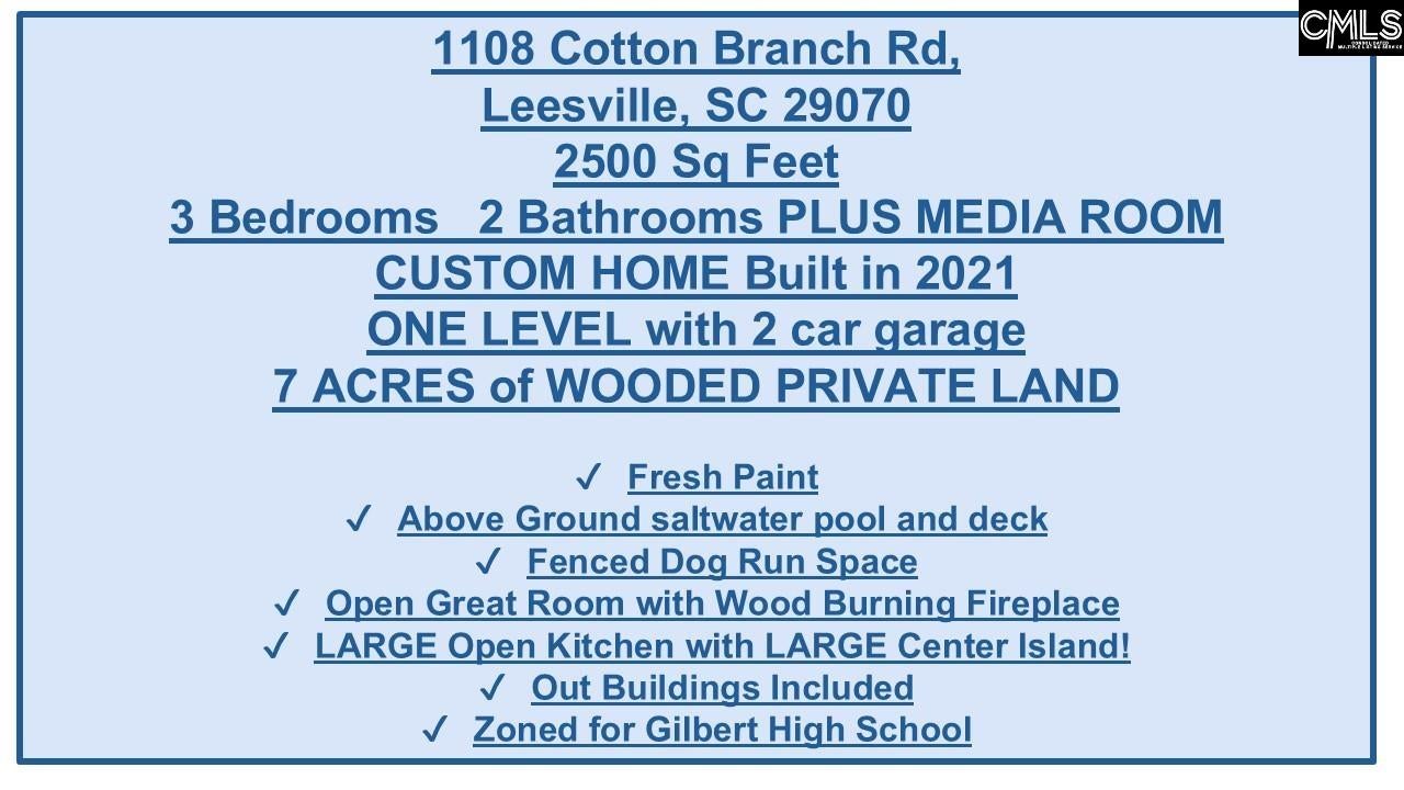 1108 Cotton Branch Road Leesville, SC 29070 - Photo 2 of 72 Gallery Image 2