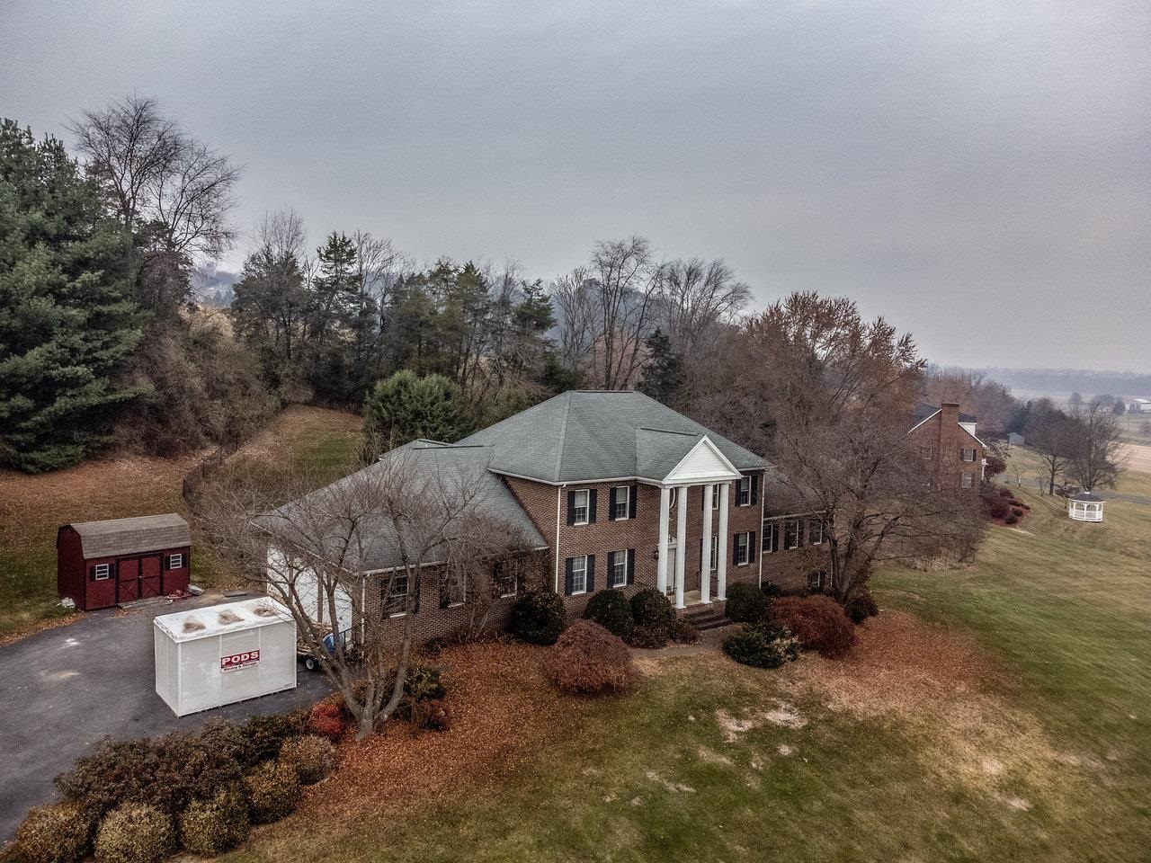 7664 Kiser Road Mount Crawford, VA 22841 - Photo 39 of 45 an aerial view of a house with yard and mountain view in back
