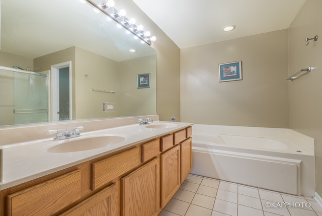 1270 Georgetown Way Vernon Hills, IL 60061 - Photo 18 of 25 a bathroom with a sink a toilet and shower