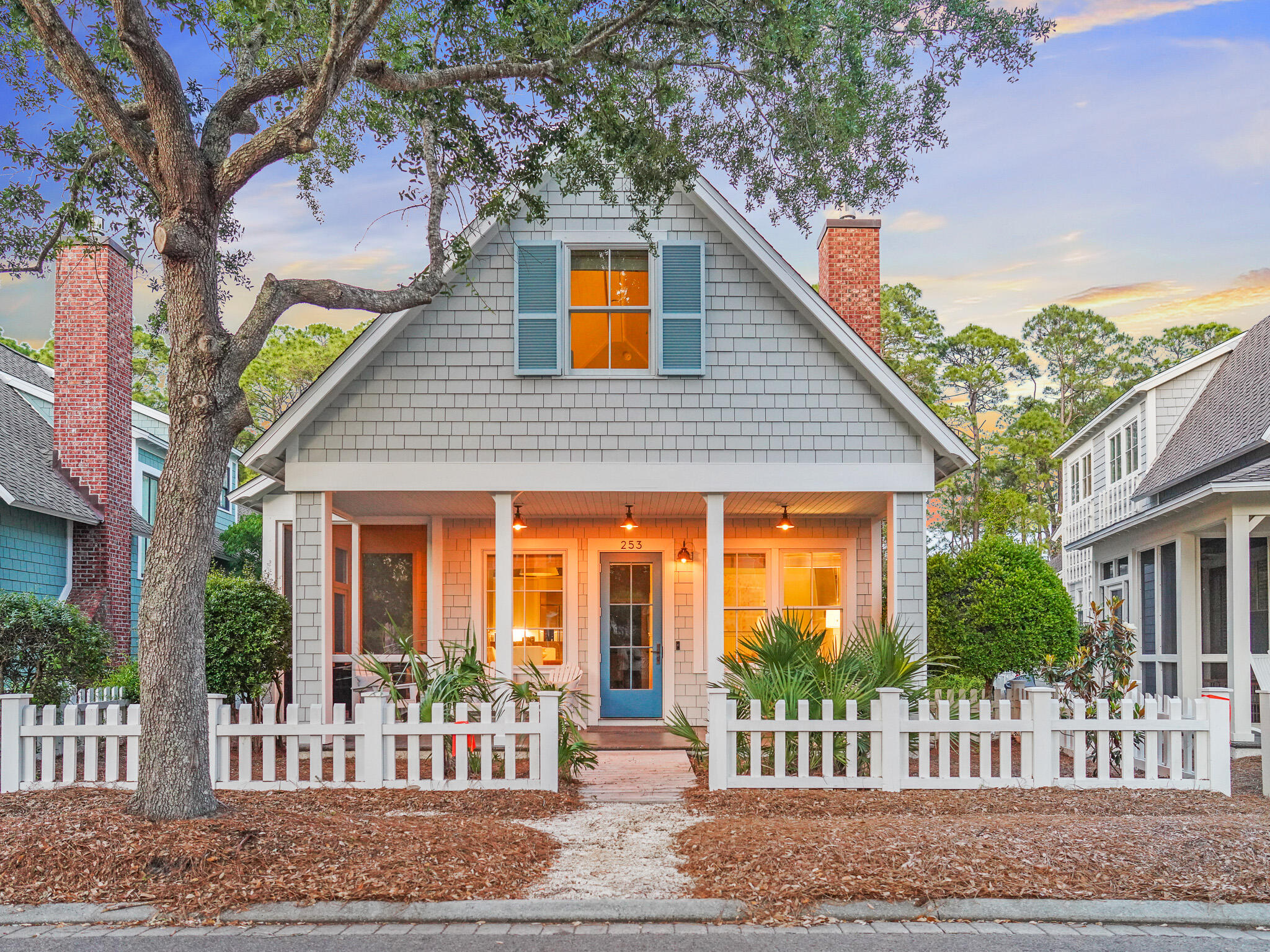 253 Salt Lane Watersound, FL 32461 - Photo 48 of 56 a front view of a house with garden