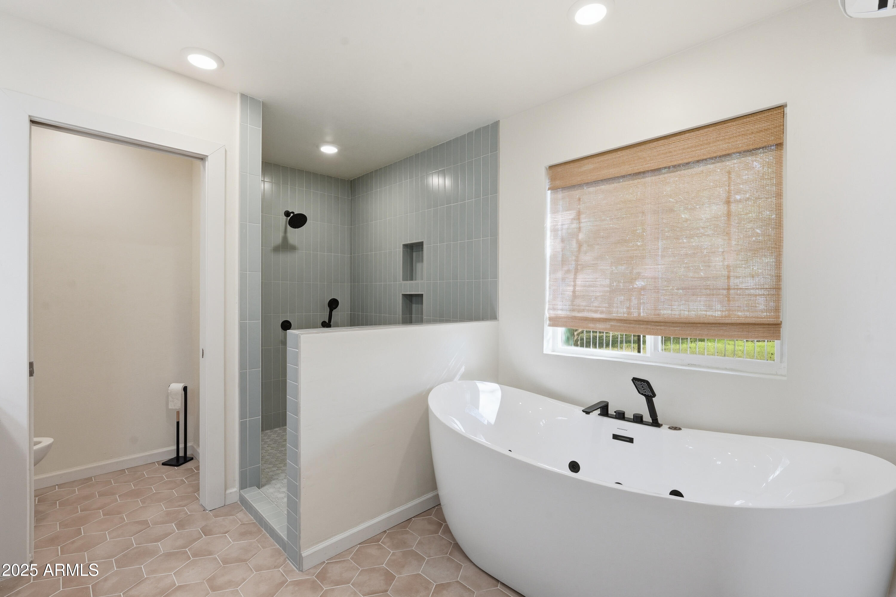 21047 South 156th Street Gilbert, AZ 85298 - Photo 33 of 40 a bathroom with a bathtub and windows