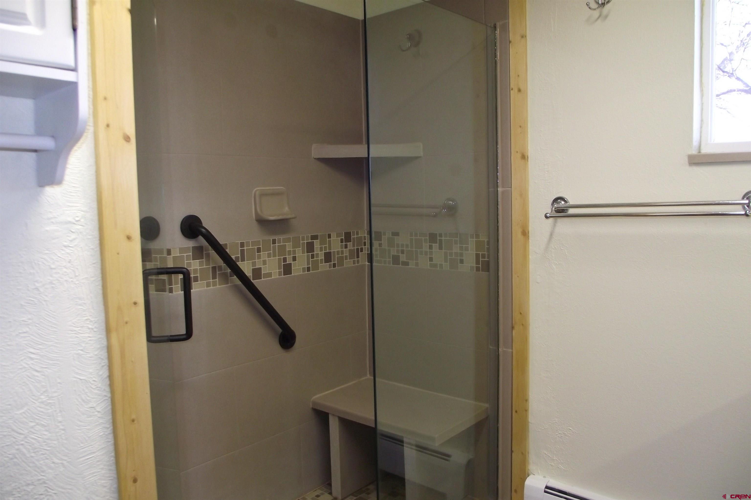 27434 Cedar Mesa Road Cedaredge, CO 81413 - Photo 17 of 36 a bathroom with a shower