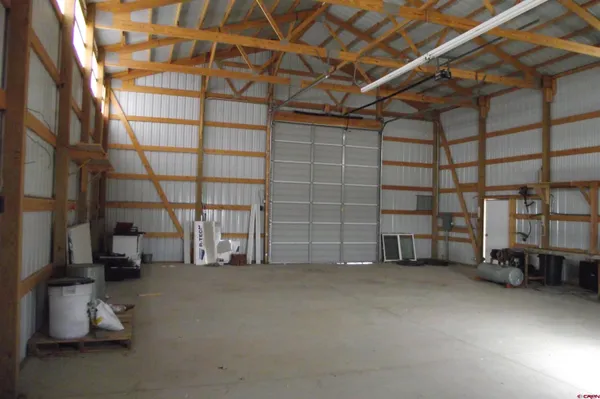 a view of a car garage