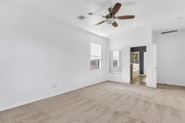 a view of an empty room