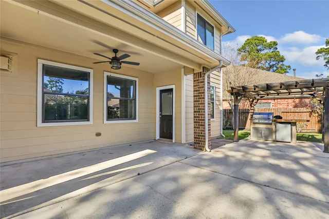 a view of a building with a porch