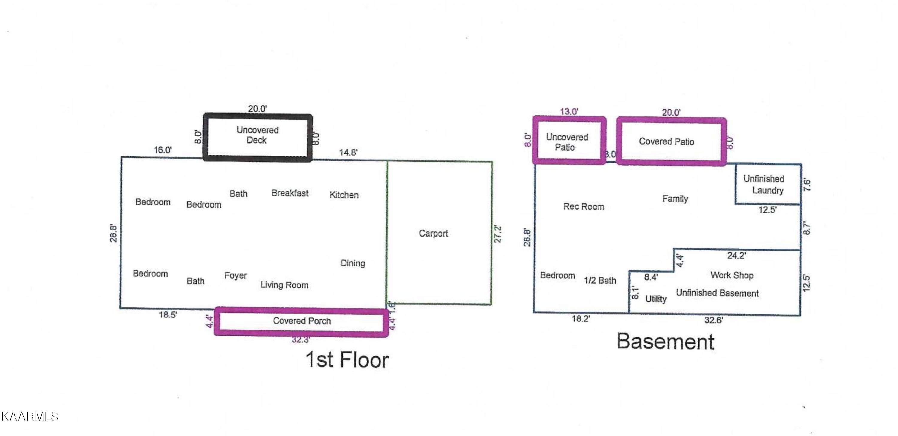 100 East Melbourne Road Oak Ridge, TN 37830 - Photo 46 of 46 100 Melbourne Floor Plan