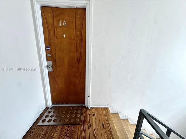 a view of front door