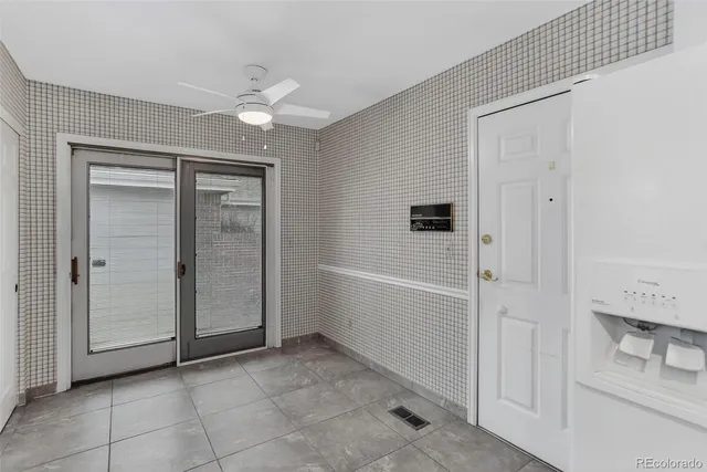 a workspace with furniture and wooden floor