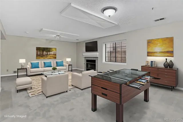 a view of an empty room