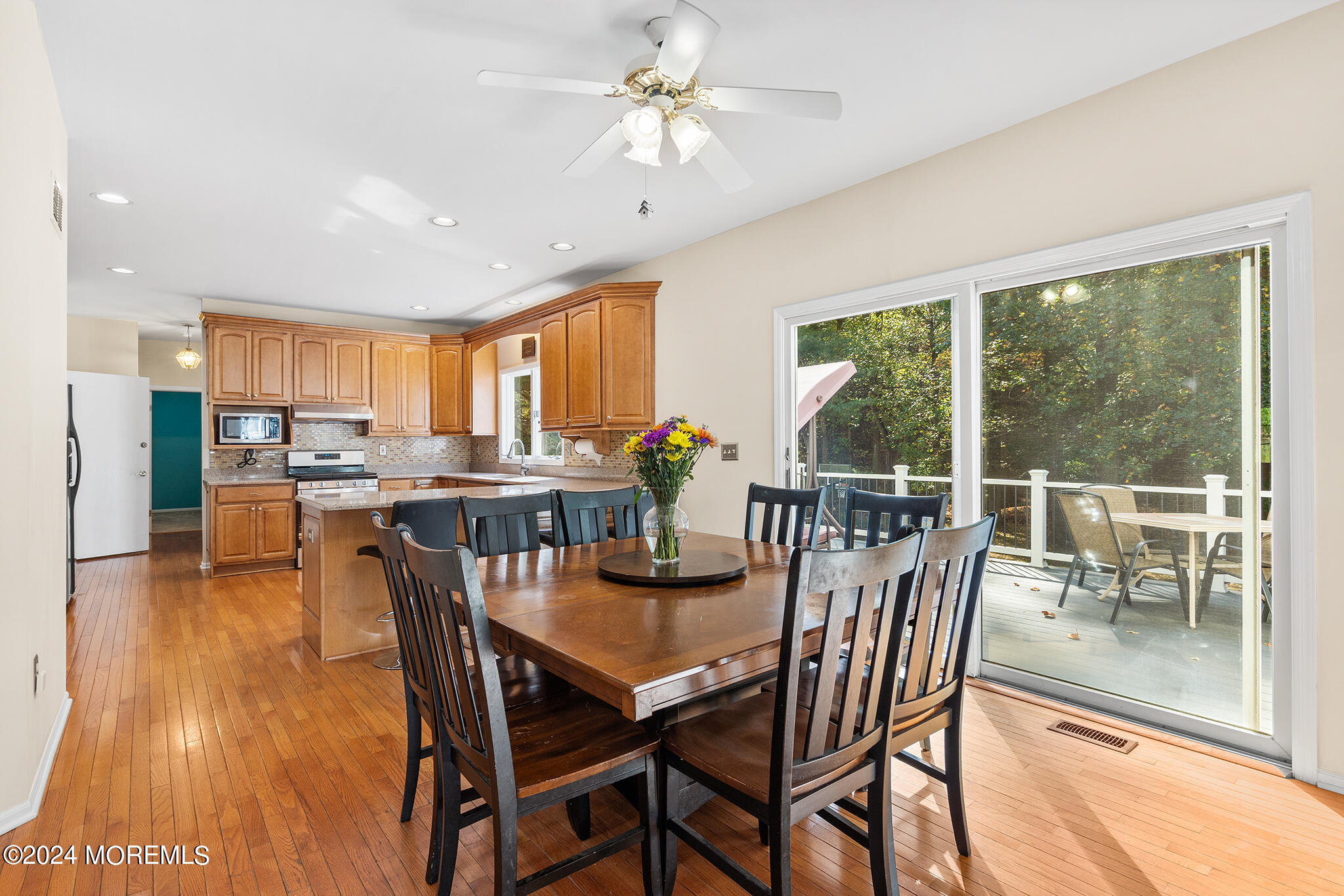 276 Nottingham Road Morganville, NJ 07751 - Photo 11 of 55 a view of a dining room with furniture window and outside view